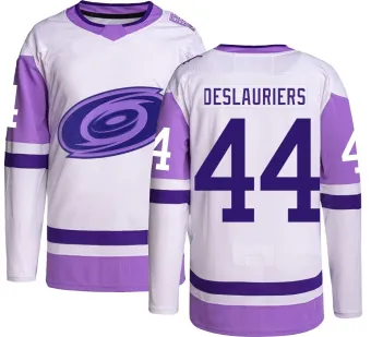 Men's Nicolas Deslauriers Carolina Hurricanes Hockey Fights Cancer Jersey - Authentic
