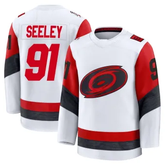 Men's Ronan Seeley Carolina Hurricanes Away 2025 Jersey - White Premium