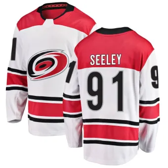 Men's Ronan Seeley Carolina Hurricanes Away Jersey - White Breakaway