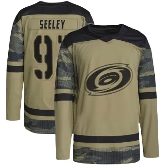 Men's Ronan Seeley Carolina Hurricanes Military Appreciation Practice Jersey - Camo Authentic