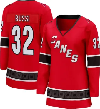 Women's Brandon Bussi Carolina Hurricanes Special Edition 2.0 Jersey - Red Breakaway
