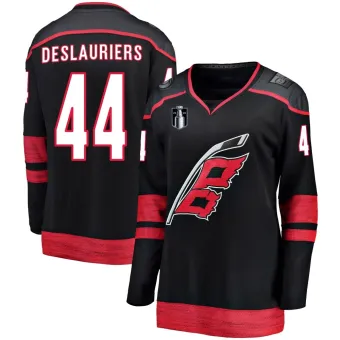 Women's Nicolas Deslauriers Carolina Hurricanes Alternate 2026 Stanley Cup Final Jersey - Black Breakaway