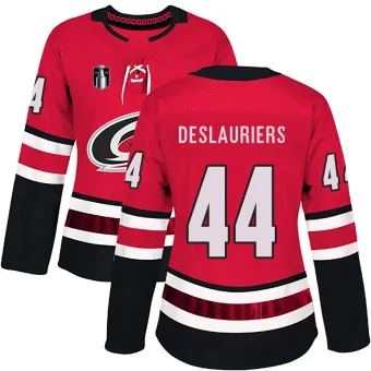 Women's Nicolas Deslauriers Carolina Hurricanes Home 2026 Stanley Cup Final Jersey - Red Authentic