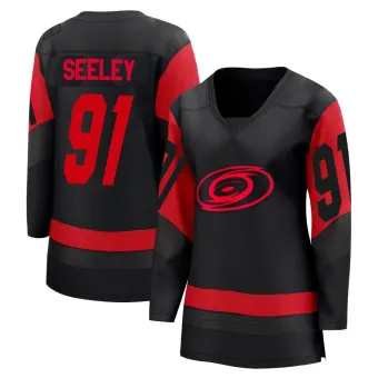 Women's Ronan Seeley Carolina Hurricanes 2023 Stadium Series Jersey - Black Breakaway