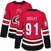 Women's Ronan Seeley Carolina Hurricanes Home Jersey - Red Authentic