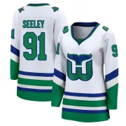 Women's Ronan Seeley Carolina Hurricanes Throwback Jersey - White Breakaway