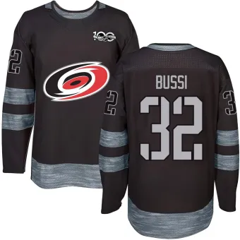 Youth Brandon Bussi Carolina Hurricanes 1917-2017 100th Anniversary Jersey - Black Authentic