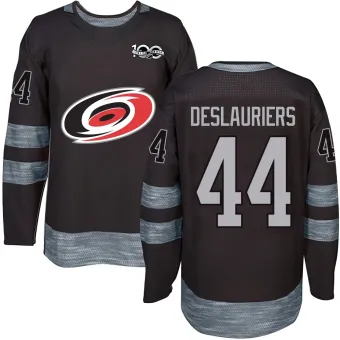 Youth Nicolas Deslauriers Carolina Hurricanes 1917-2017 100th Anniversary Jersey - Black Authentic