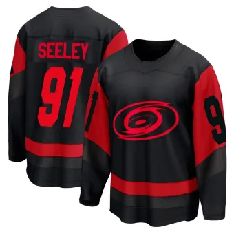 Youth Ronan Seeley Carolina Hurricanes 2023 Stadium Series Jersey - Black Breakaway