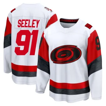 Youth Ronan Seeley Carolina Hurricanes Away 2025 Jersey - White Breakaway