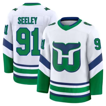 Youth Ronan Seeley Carolina Hurricanes Throwback Jersey - White Premium